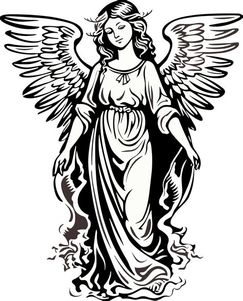 angel clipart black and white|black and white angel images.